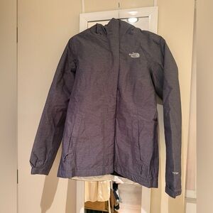 The North Face Women’s Hooded Shell Jacket in Dark Gray